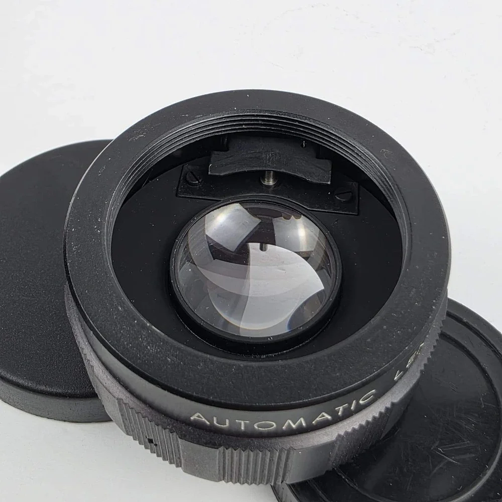 Vintage Automatic Lens Converter Japan with Leather Case and Caps Black